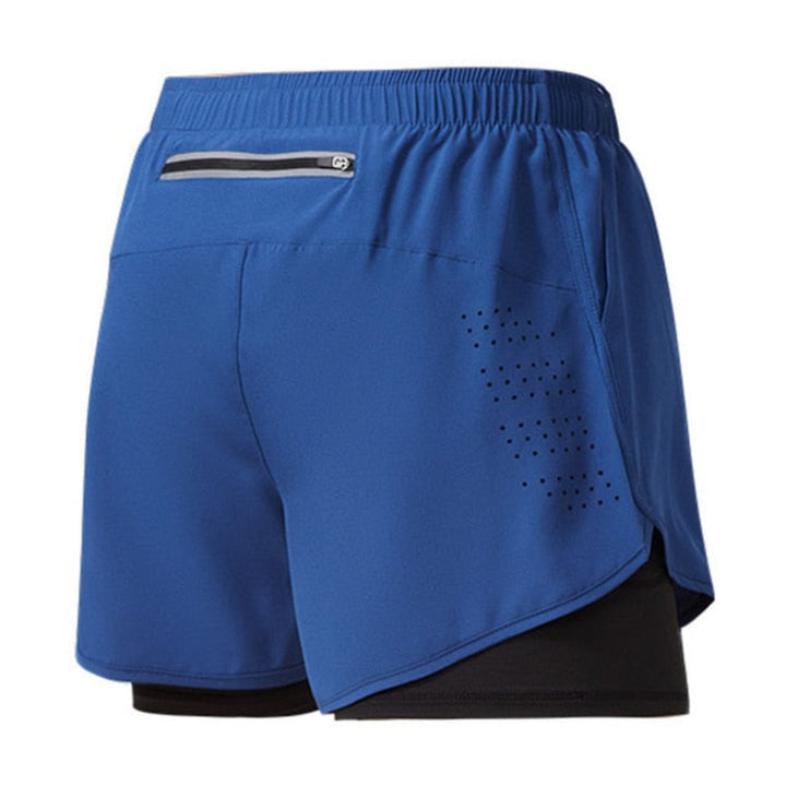 Quick-Dry Men's Running Shorts with Zipper