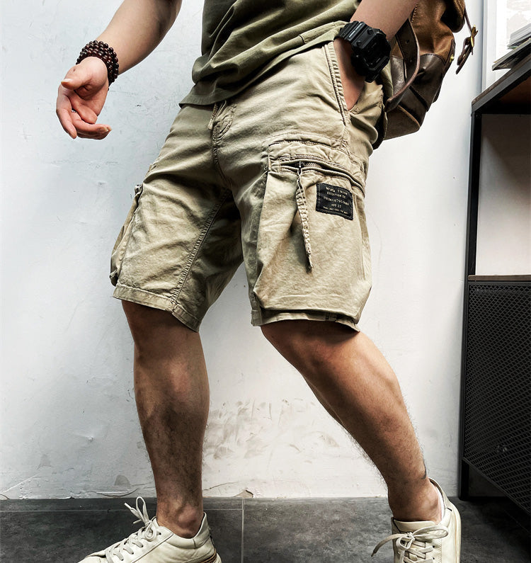 Men’s Summer Cargo Shorts with Drawstring Waist