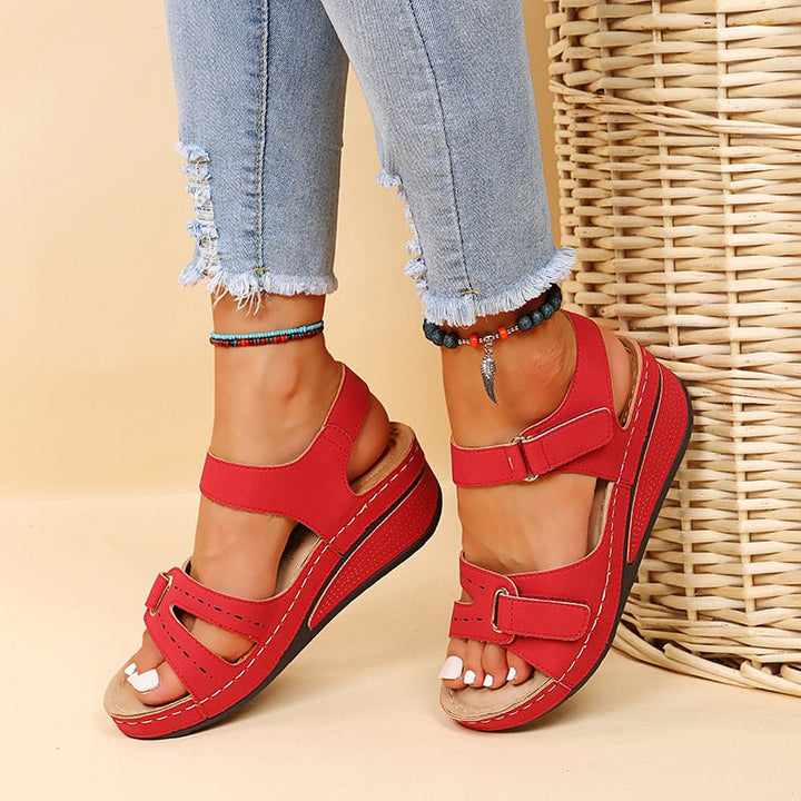 Women’s Open-Toe Sandals with Wedge Heel