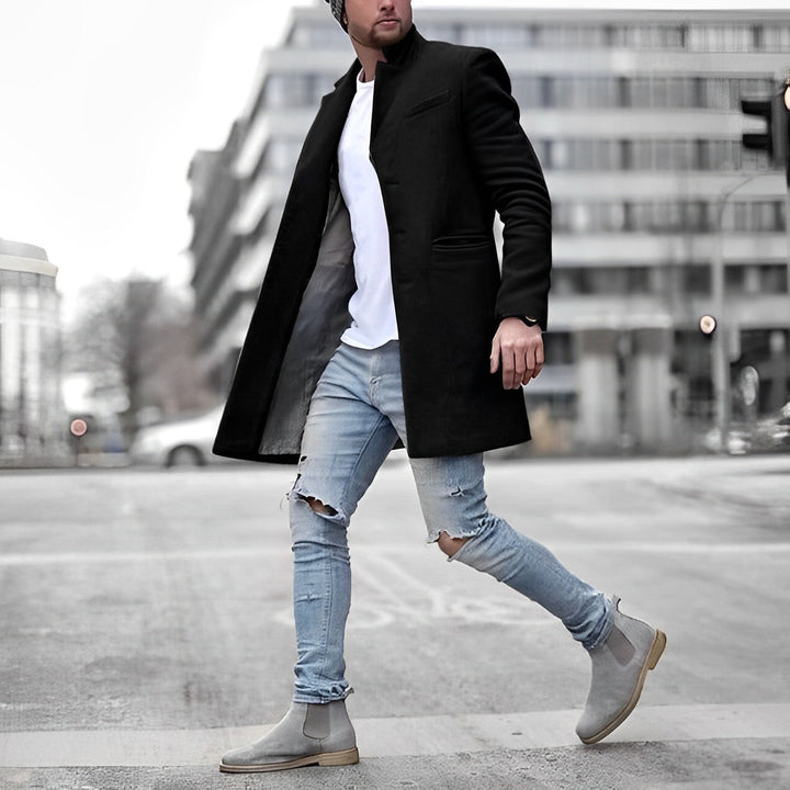 Mid-Length Coat for Men