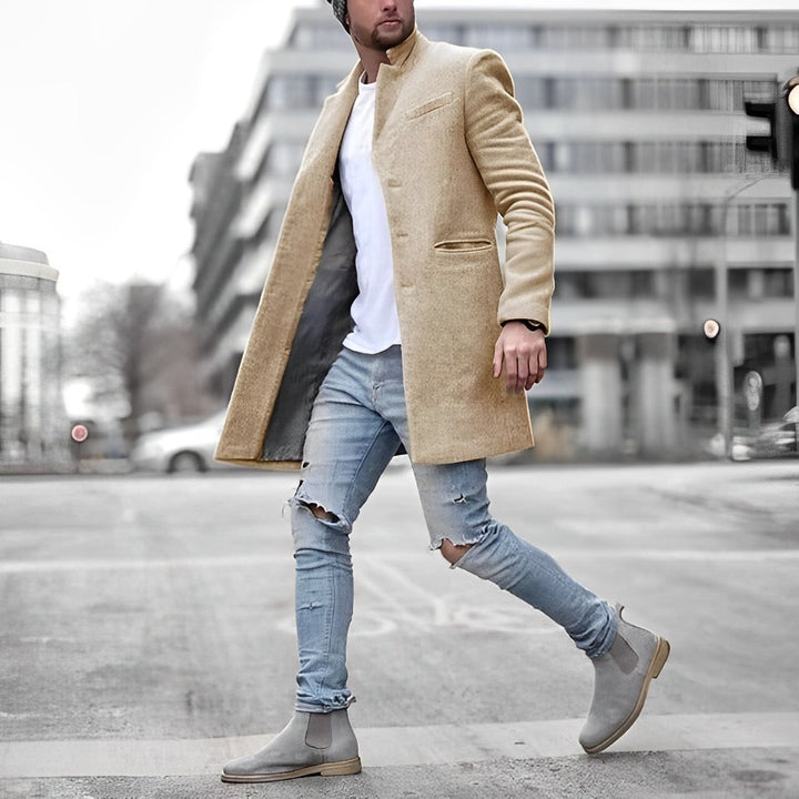 Mid-Length Coat for Men