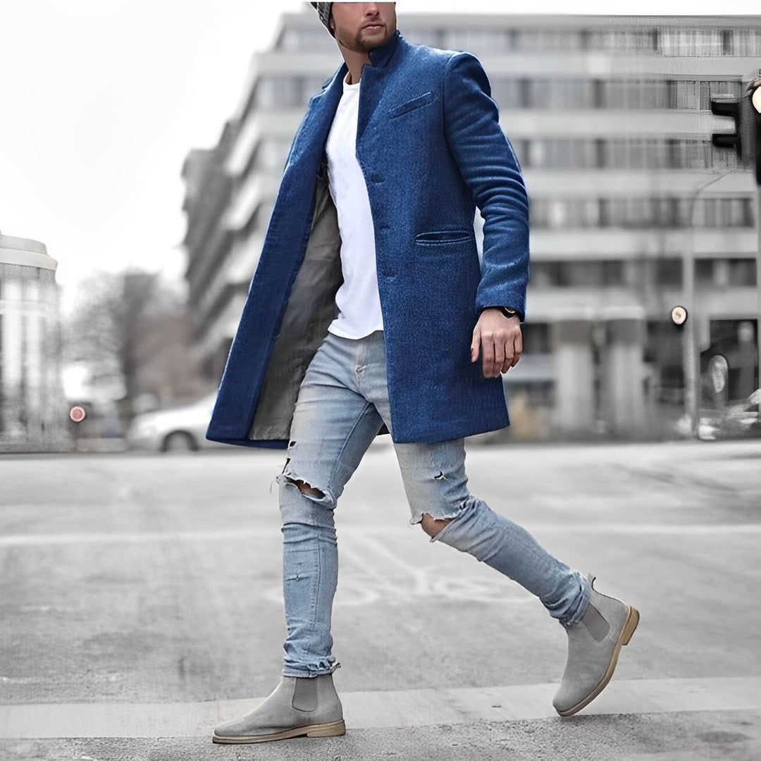 Mid-Length Coat for Men