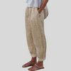 Folded Hem Linen Trouser for Women