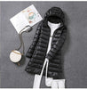 Long Down Jacket with Detachable Hood for Women Stay Warm and Stylish All Season Long