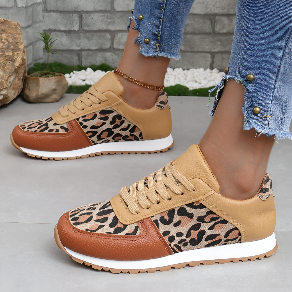 Women’s Platform Sneakers with Leopard Print