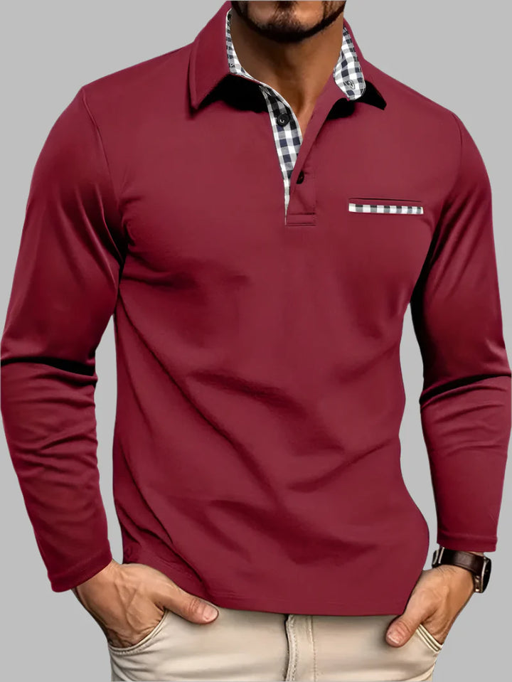 Men’s Classic Long-Sleeve Summer Polo