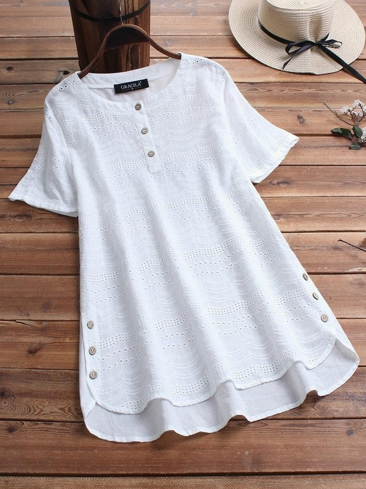 Women's Short-Sleeve Button-Down Shirt