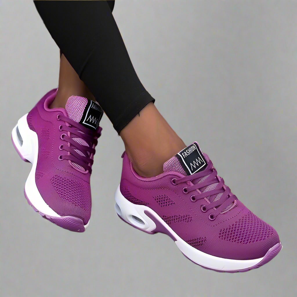 Women’s Lace-Up Summer Sneakers with Textured Upper