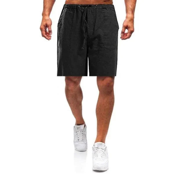 Men’s Linen Shorts with Drawstring Waist