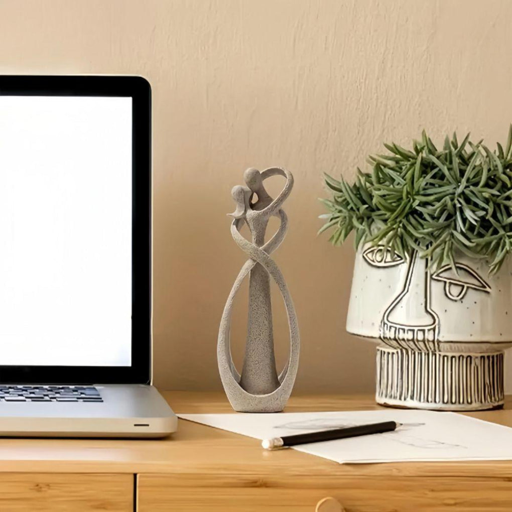 Abstract Sculpture of Timeless Love