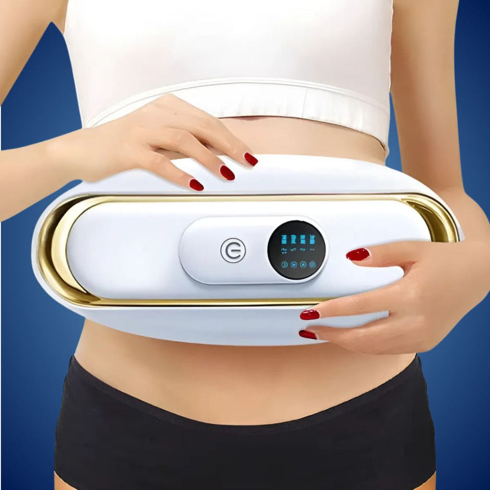 "Elektrischer Slim-GΓΌrtel mit EMS-WΓ€rme, verbessert Durchblutung, verbrennt Bauchfett, bietet Taillenmassage."