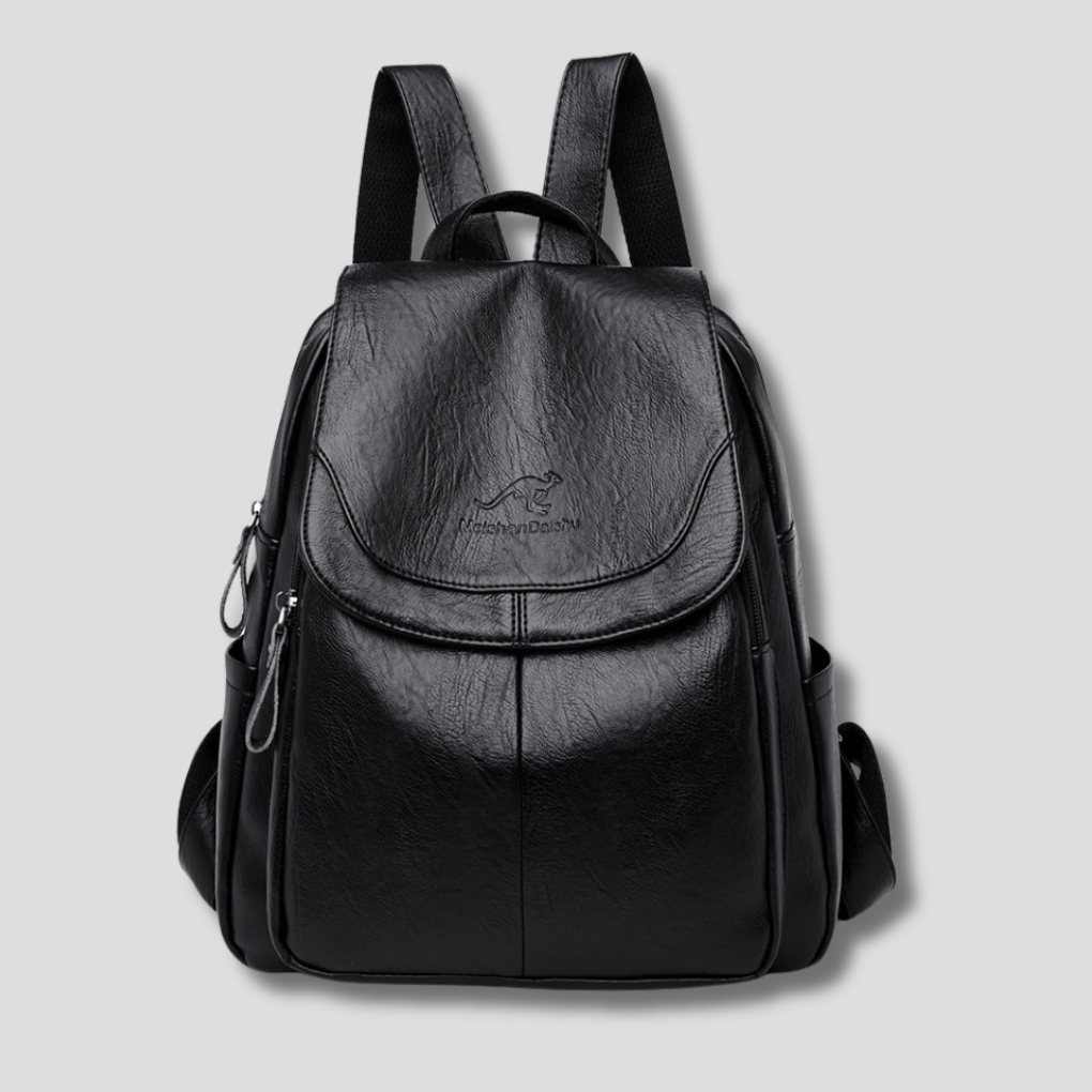 Anti-theft Leather Backpack for Stylish Women