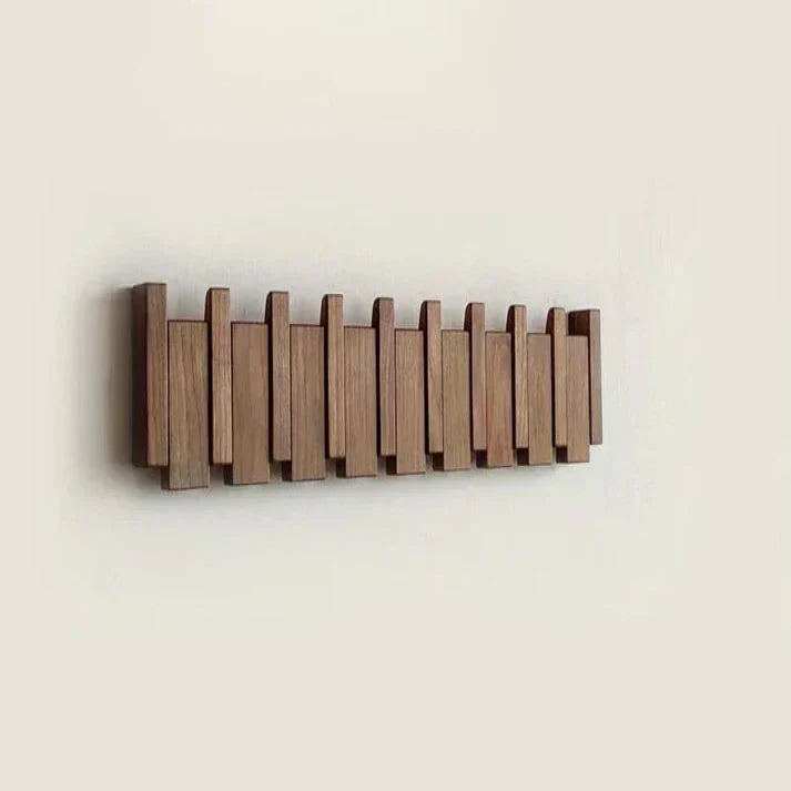 Piano-Inspired Wooden Coat Rack – A Touch of Musical Charm for Your Home