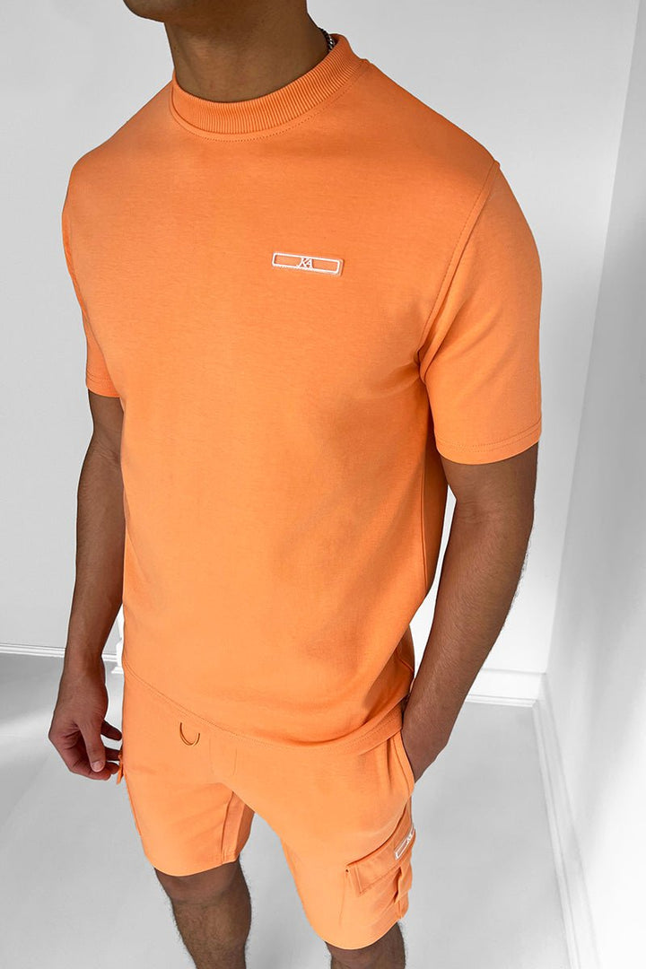 Men’s Athletic T-Shirt and Shorts Set with Cargo Pockets