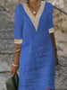 Women’s Short-Sleeve Mini Dress with Lace Trim