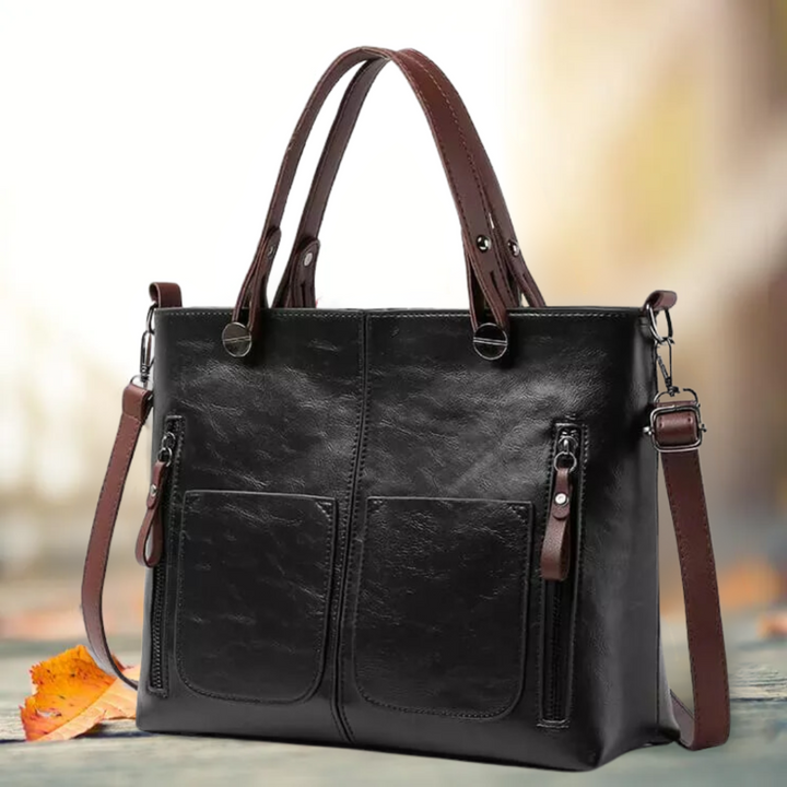 Elegant Classic Leather Shoulder Bag