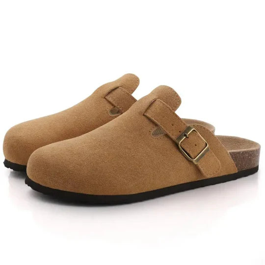 Women’s Suede Cork Slippers – Comfort and Style in Every Step