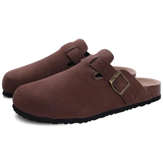 Women’s Suede Cork Slippers – Comfort and Style in Every Step