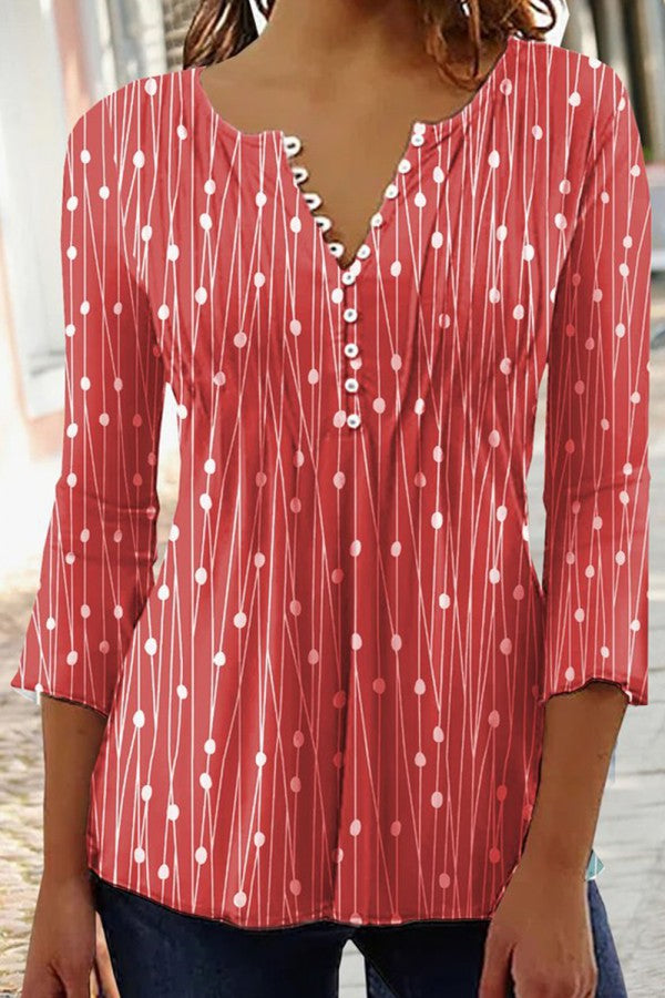 Women’s V-Neck Casual Shirt