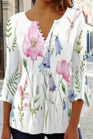 Women’s V-Neck Casual Shirt