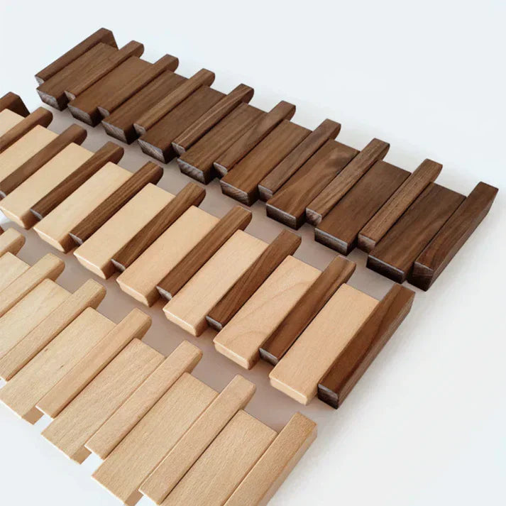 Piano-Inspired Wooden Coat Rack – A Touch of Musical Charm for Your Home