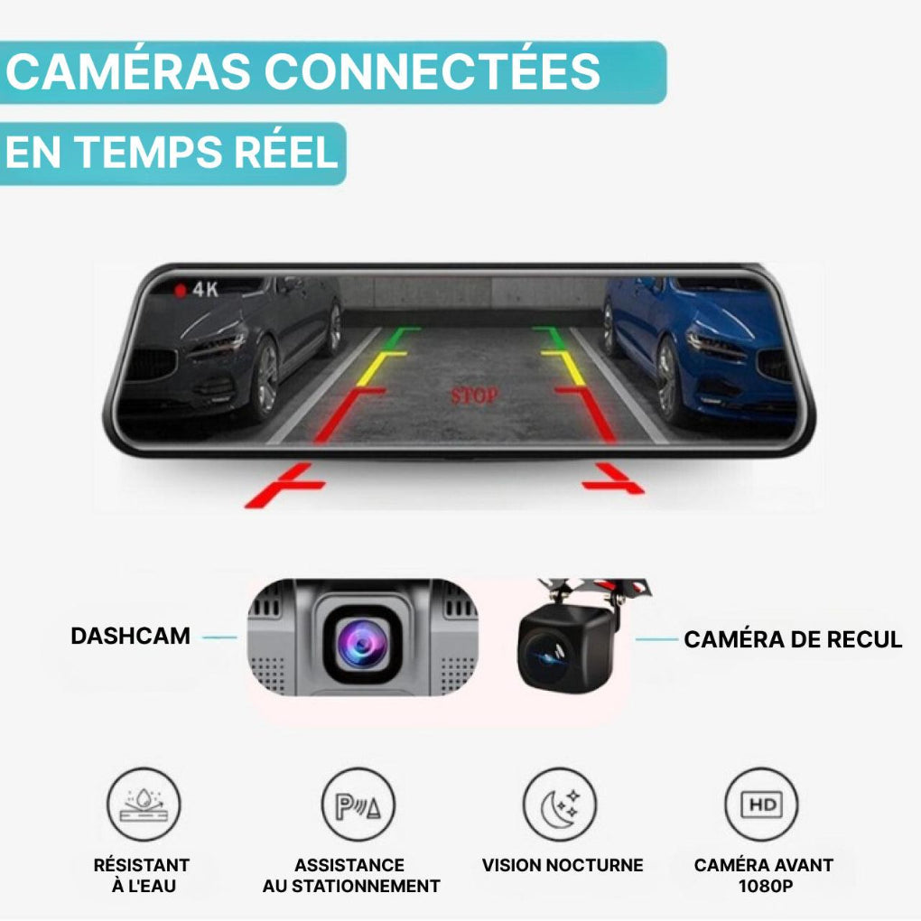 Rétroviseur DashCam CarPlay zaxx
