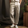 Summer Linen Trousers with Pockets for Men