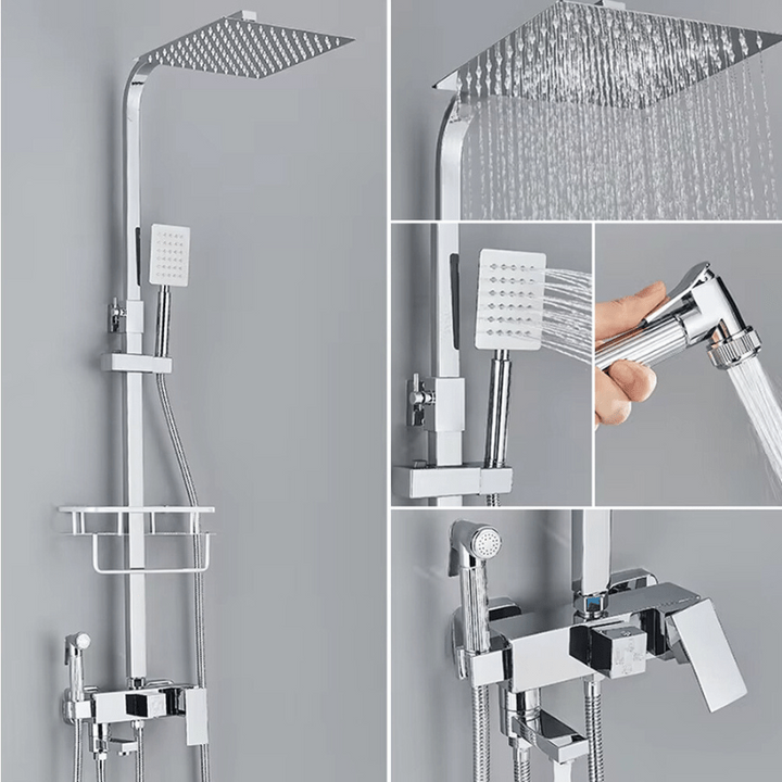 AquaFlow Rain Shower Set