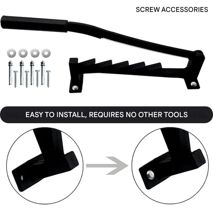 Manual Log Splitter with Wall Mount – Lever-Activated Firewood Tool