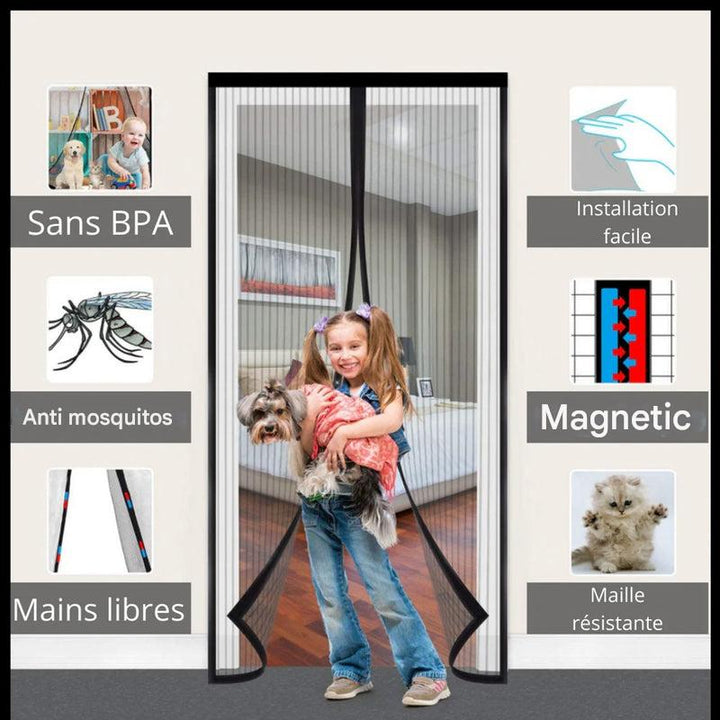 Magnetic Screen Door – Hands-Free Insect Barrier