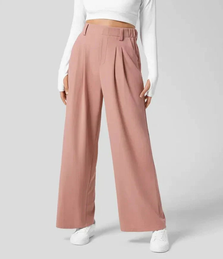 Women’s Summer Trousers with Straight Cut and Pockets