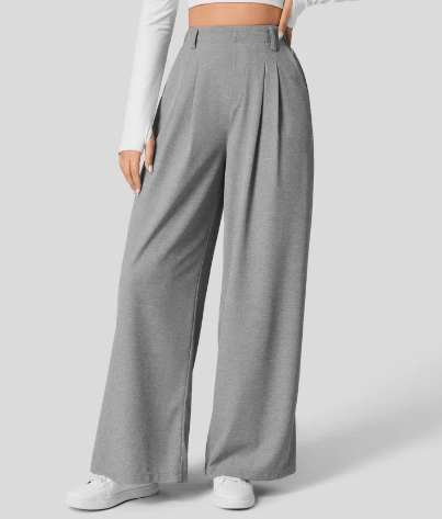 Women’s Summer Trousers with Straight Cut and Pockets