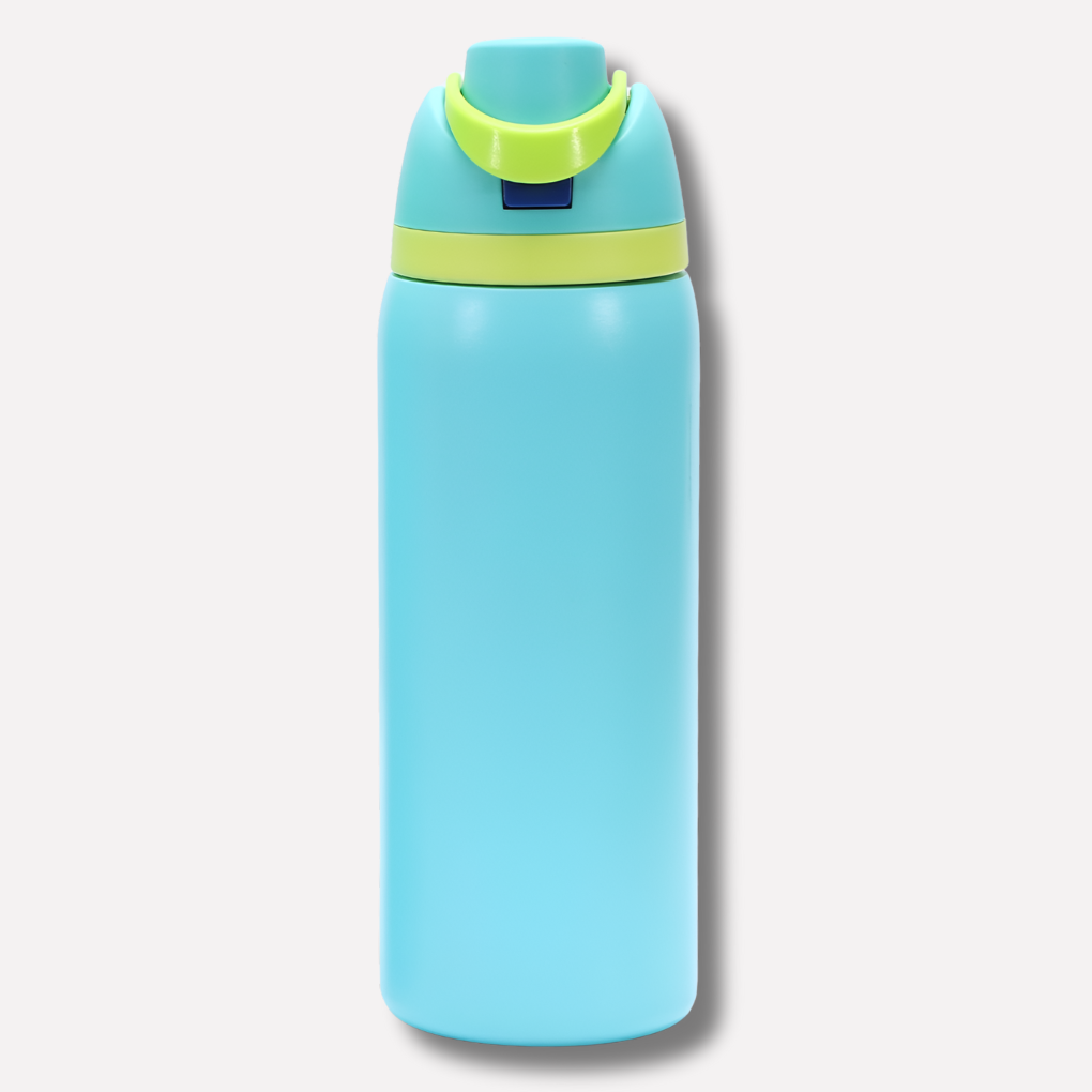 LeakProof Insulated Stainless Steel Bottle with Straw
