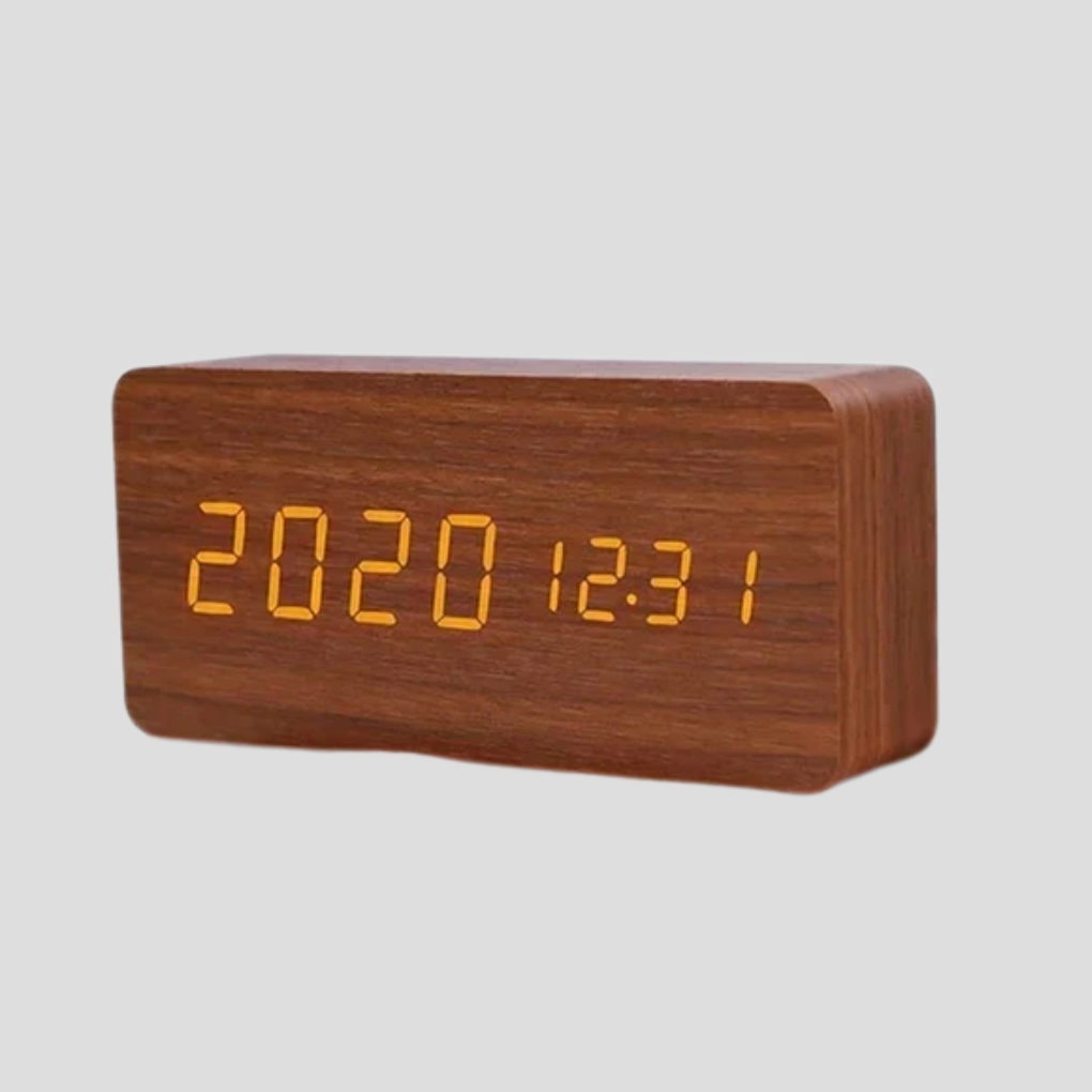 Alarm Clock LED Display with Voice Control