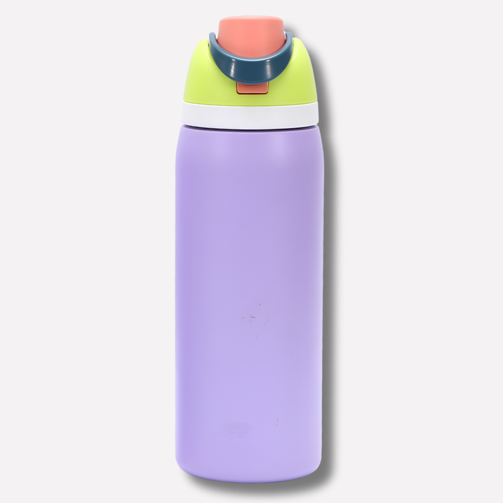 LeakProof Insulated Stainless Steel Bottle with Straw