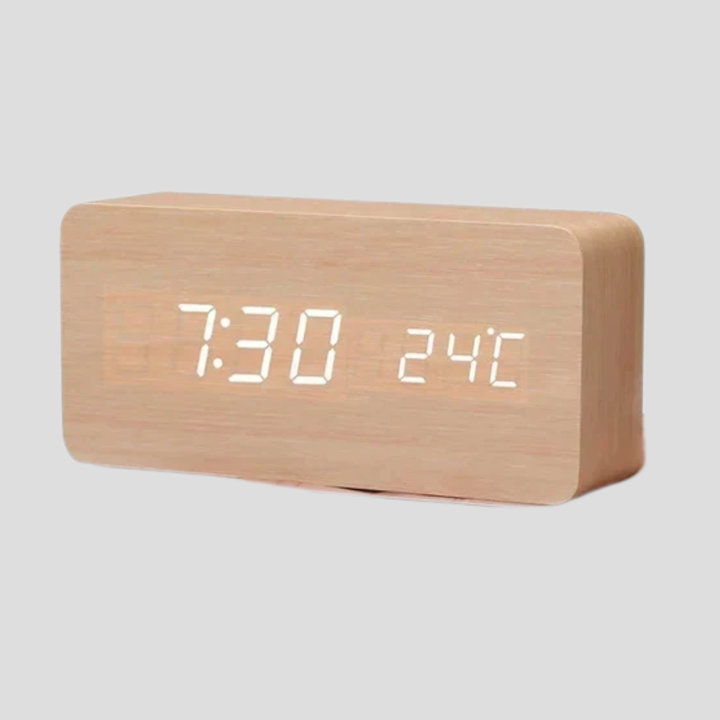 Alarm Clock LED Display with Voice Control