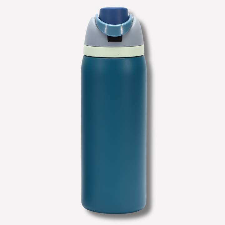 LeakProof Insulated Stainless Steel Bottle with Straw