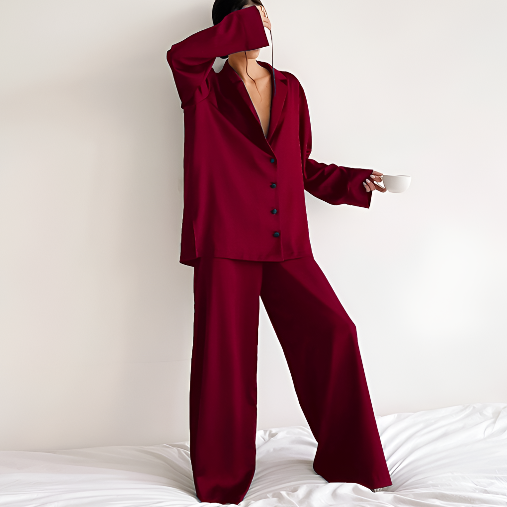Women’s Satin Loungewear Set