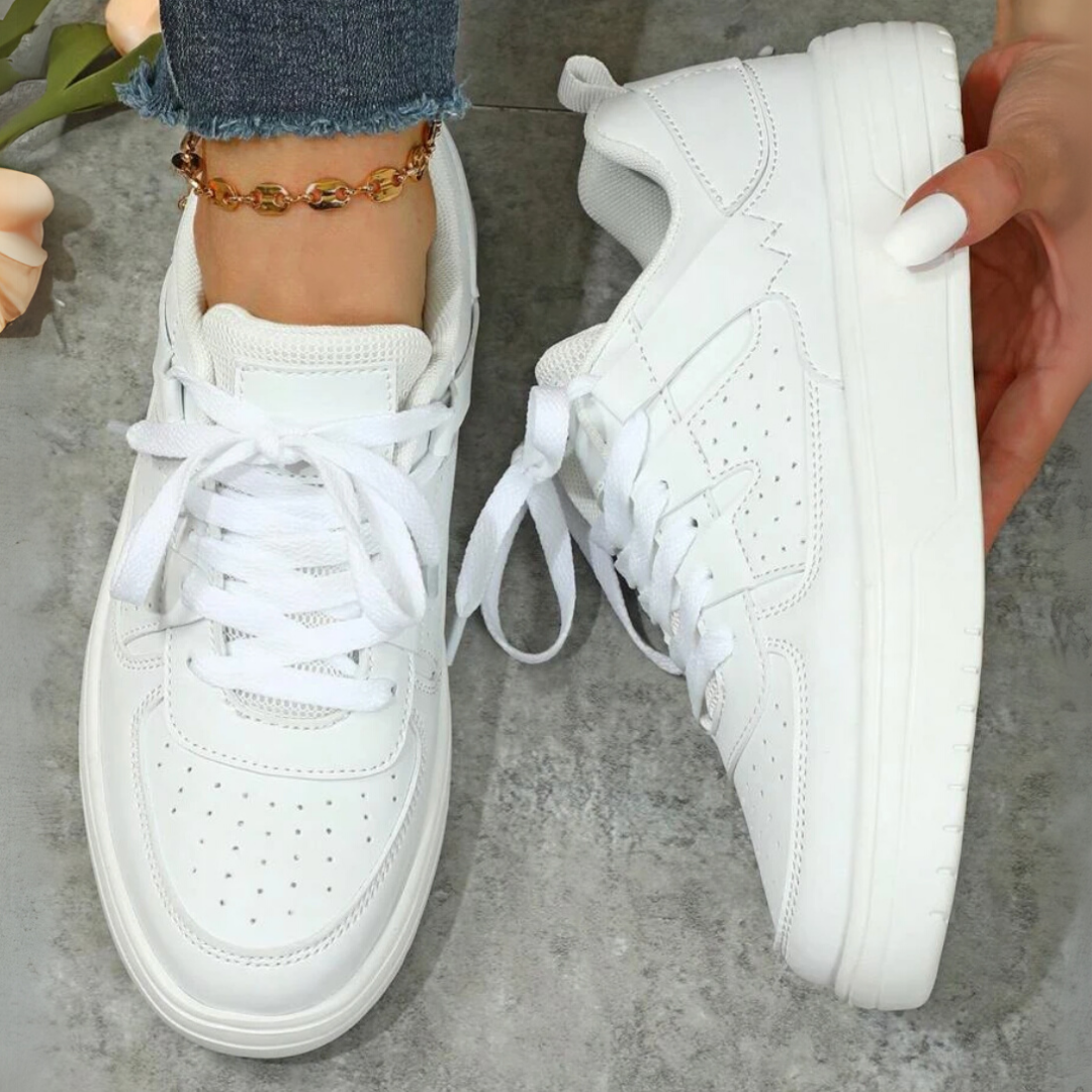 Women’s Lace-Up Sneakers with Thick Platform Sole