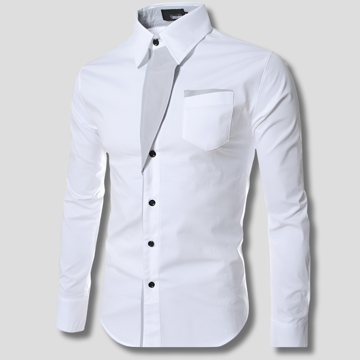 Men’s Long-Sleeve Dress Shirt – Classic cottonmix Design