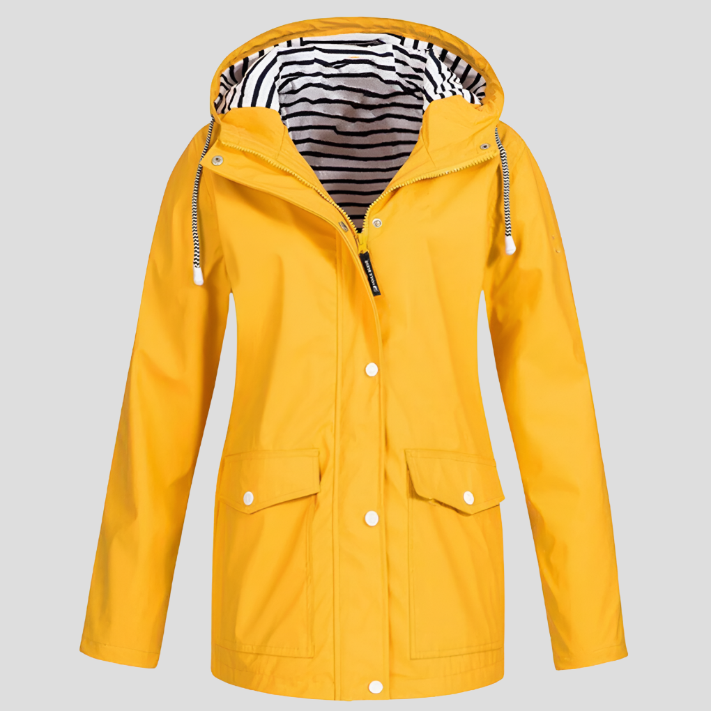 Women’s Waterproof and Windproof Hooded Jacket – Stay Protected in Style