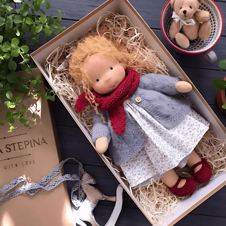 Handmade Waldorf Cuddly Doll – Natural, Soft, and Imaginative