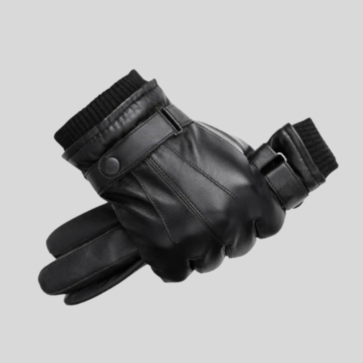 Stylish Leather Winter Gloves