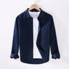 Men’s Long-Sleeve Cotton-Linen Shirt