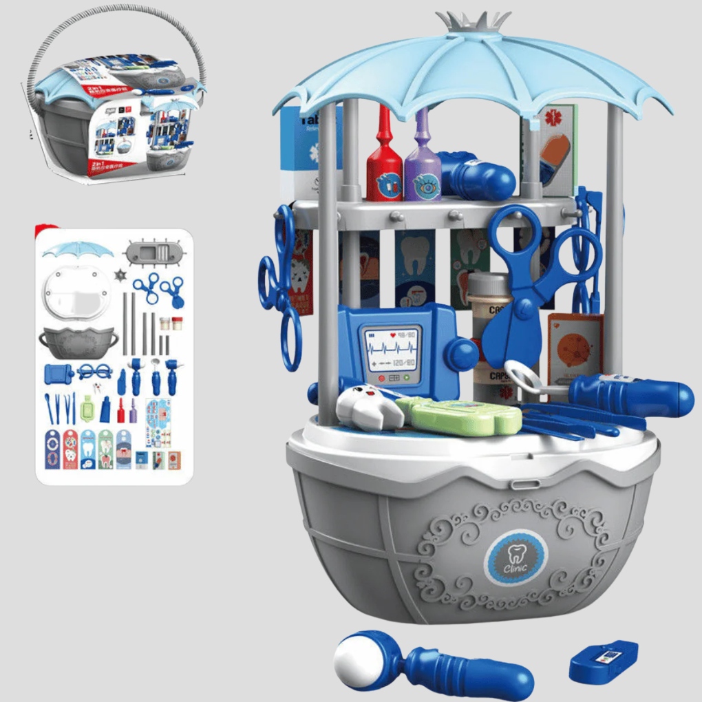 Toy Ice Cream Cart with Accessories