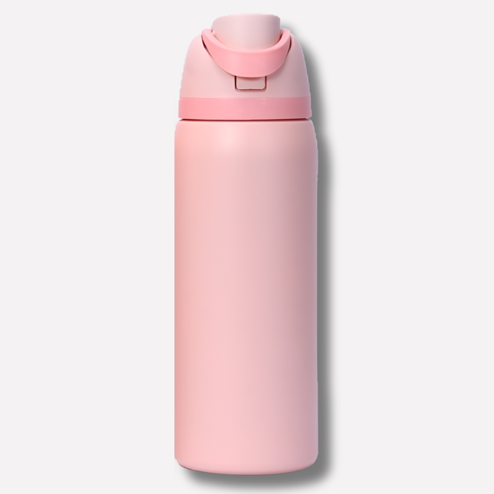 LeakProof Insulated Stainless Steel Bottle with Straw