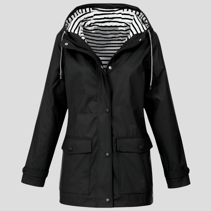 Women’s Waterproof and Windproof Hooded Jacket – Stay Protected in Style