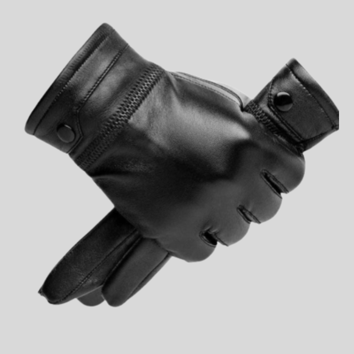 Stylish Leather Winter Gloves