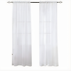 White Sheer Voile Curtain