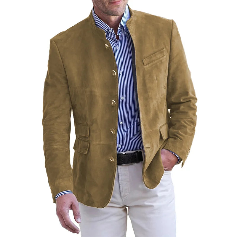 Jacket with Collar and Buttons for Men